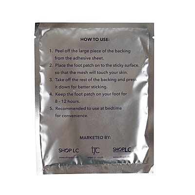Livmore Set of 20 Detox Foot Patches - 10 pcs Sandalwood and 10 pcs Himalayan Salt
