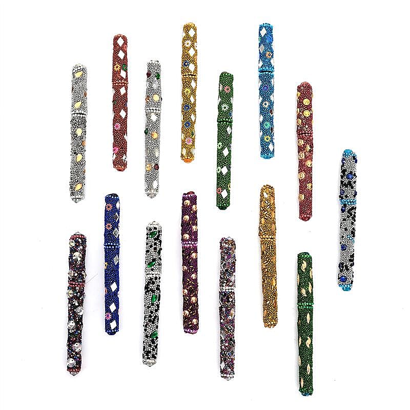 Set of 15 Multi Color Beaded Pen
