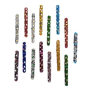 Set of 15 Multi Color Beaded Pen