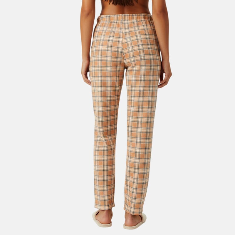 Tamsy Yellow Sherpa Lining Pajama Pant - One Size Fits Most
