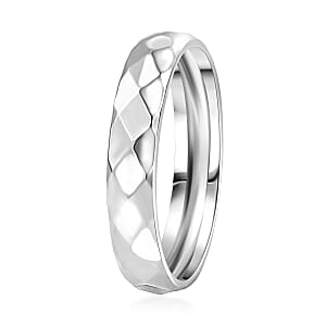 Honeycomb Band Ring in 950 Palladium (Size 6.0) 1.70 Grams