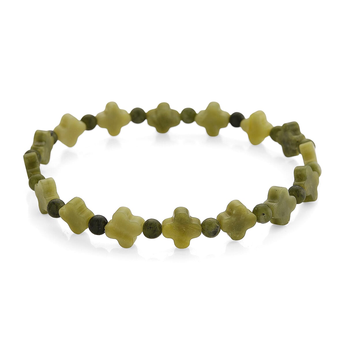 Connemara Marble 29.00 ctw Beaded Stretch Bracelet image number 0