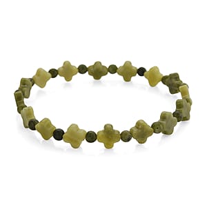 Connemara Marble 29.00 ctw Beaded Stretch Bracelet