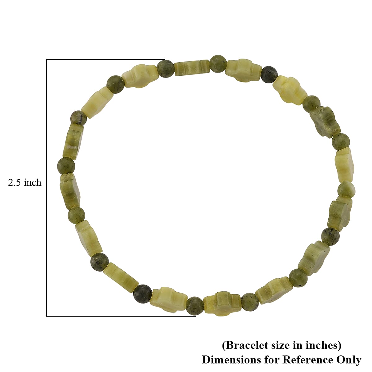 Connemara Marble 29.00 ctw Beaded Stretch Bracelet image number 3