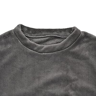  Tamsy Grey Pajama Top - One Size Fits Most