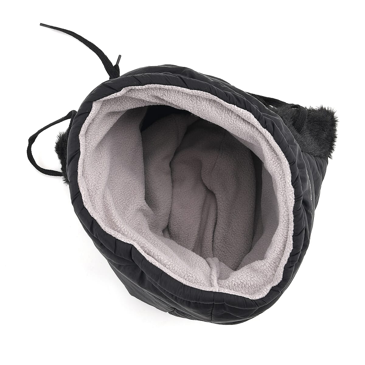 Tamsy Black Winter Hat with Face Mask image number 5