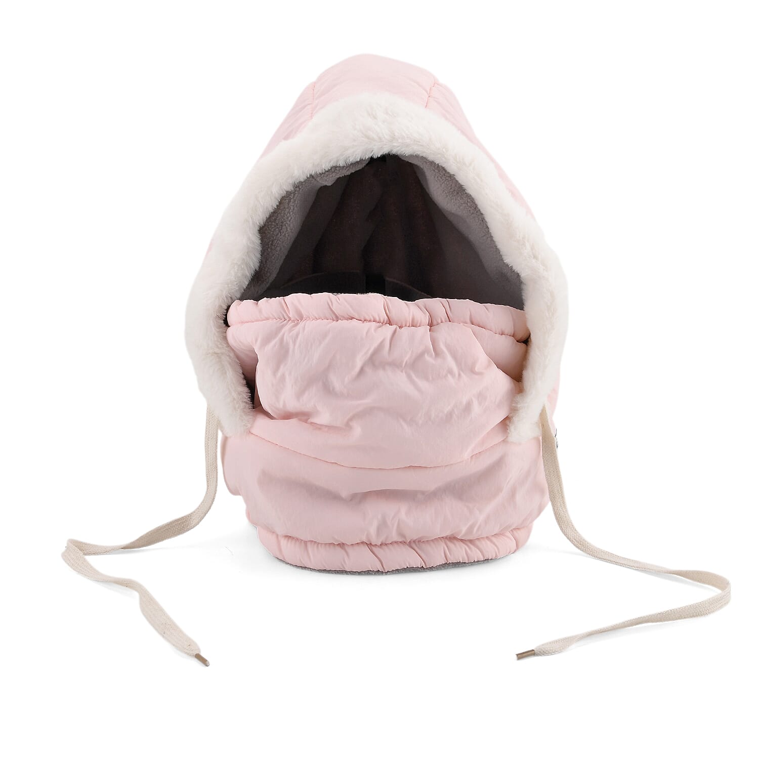 Tamsy Pink Winter Hat with Face Mask