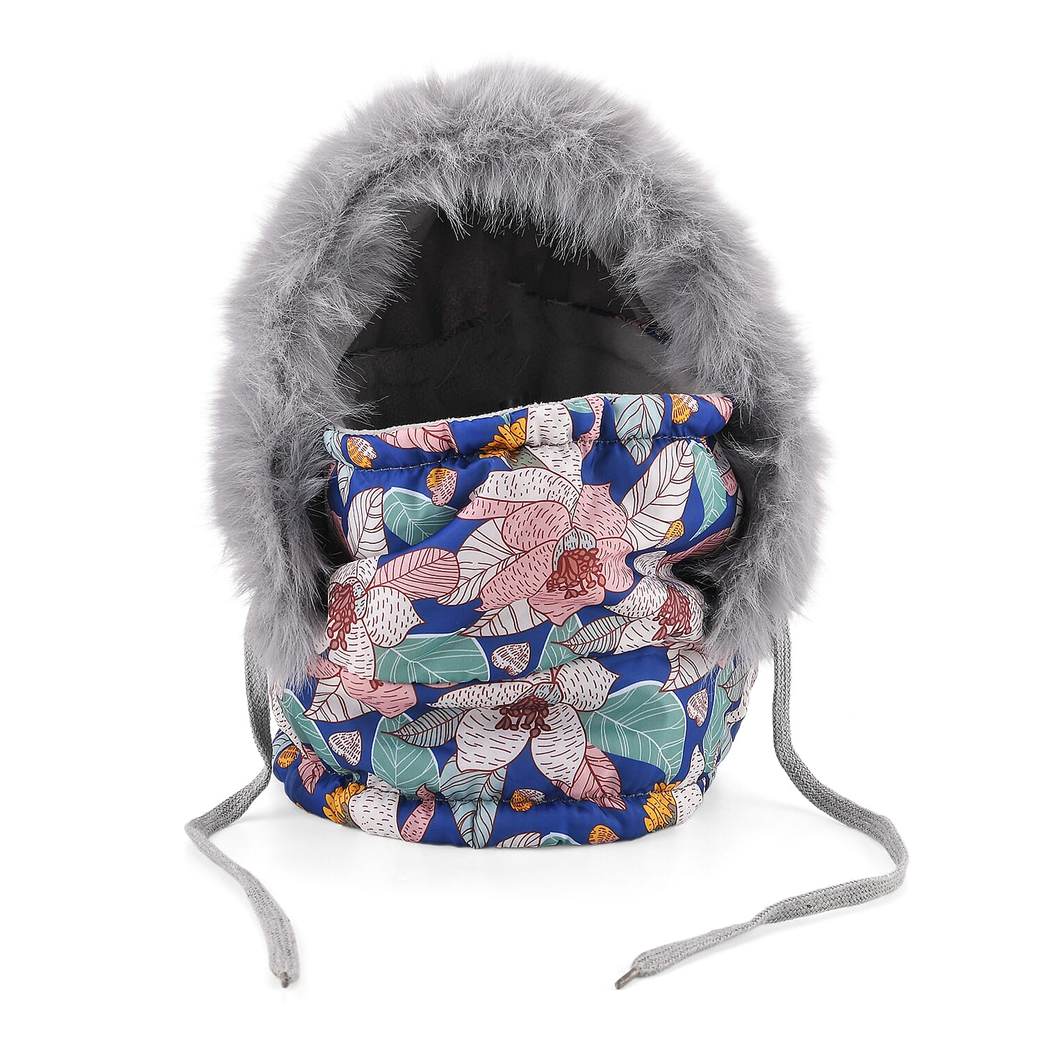 Tamsy Black Winter Hat with Face Mask (22.83"–23.62")
