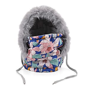 Tamsy Multi Color Floral Winter Hat with Face Mask 
