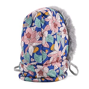 Tamsy Multi Color Floral Winter Hat with Face Mask 