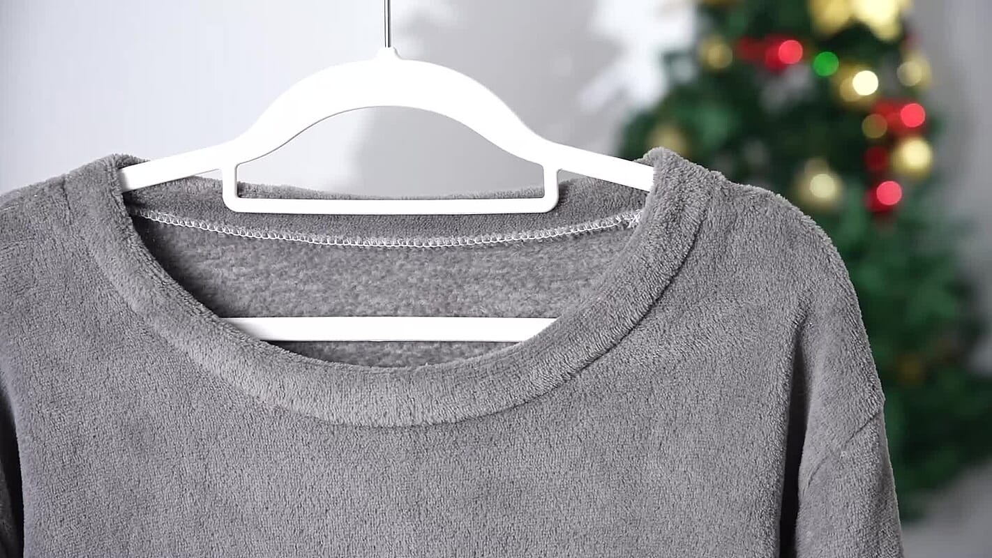 Tamsy Gray Pajama Set of Top and Bottom - One Size Fits Most