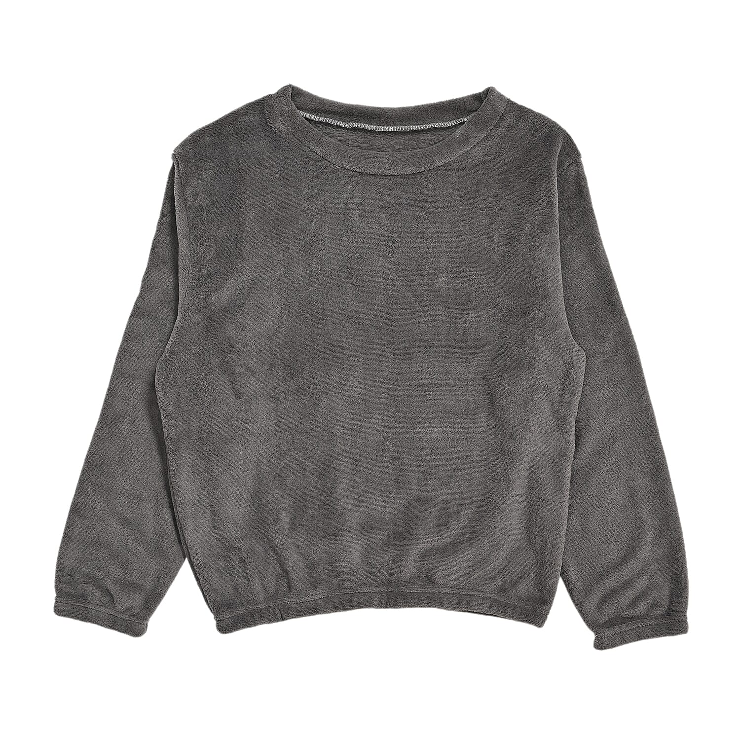 Tamsy Gray Pajama Set of Top and Bottom - One Size Fits Most