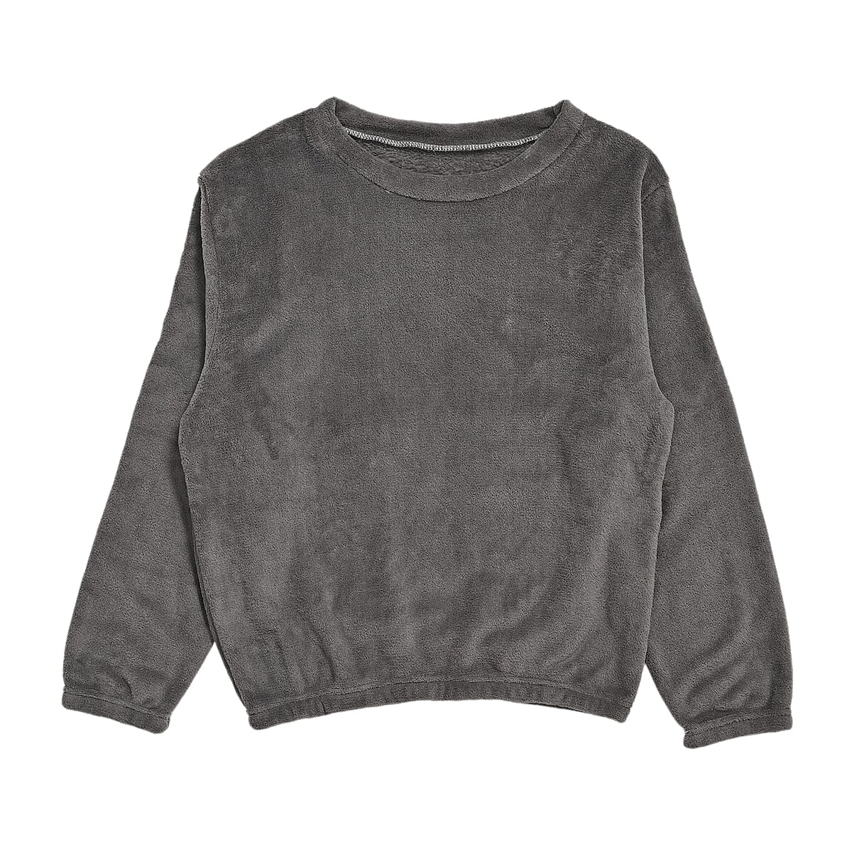 Doorbuster Tamsy Gray Pajama Set of Top and Bottom - One Size Fits Most image number 4