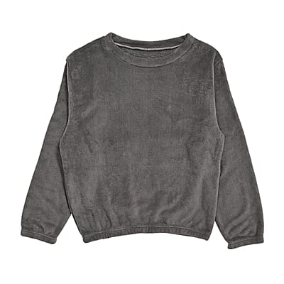 Tamsy Gray Pajama Set of Top and Bottom - One Size Fits Most