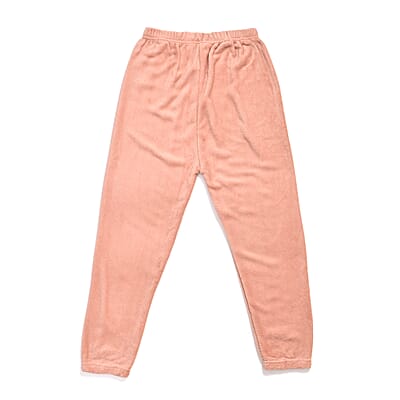 Tamsy Light Blue and Dusty Rose 2pcs Pajama Trousers - One Size Fits Most