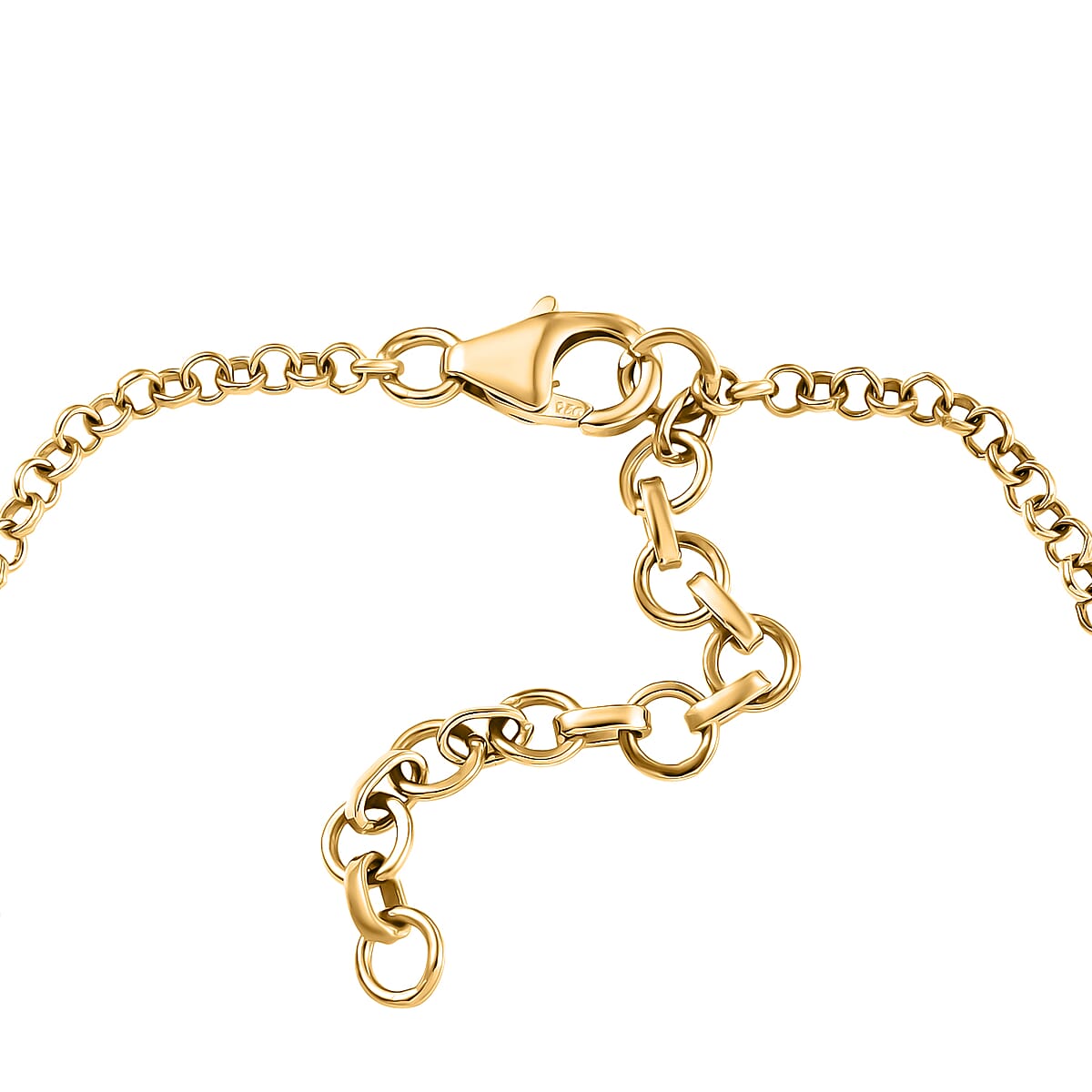 D'Joy Premium Hebei Peridot and White Zircon 5.85 ctw Bracelet in 18K Vermeil Yellow Gold Over Sterling Silver (7.00 In) image number 3