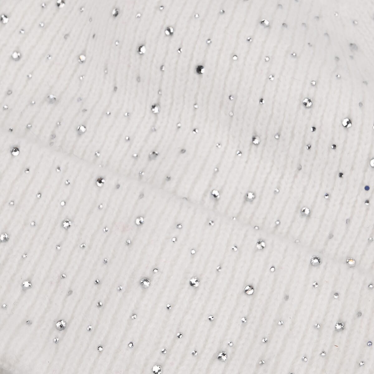 Tamsy Crystal Knitted 1pc Pompom Hat and 1pc Crystal Hat - White image number 6