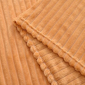 Livmore Yellow Jacquard Flannel Blanket