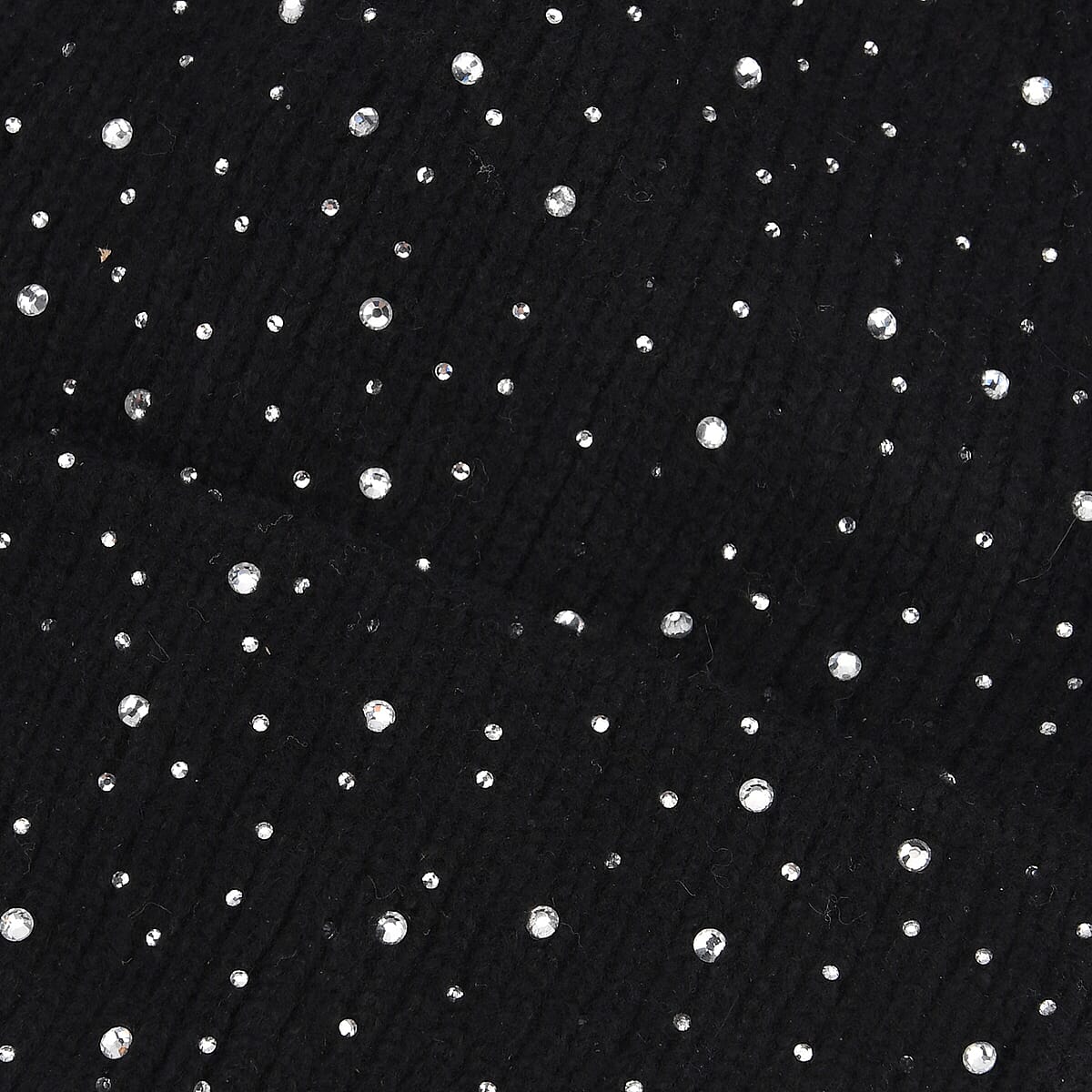 Tamsy Crystal Knitted 1pc Pompom Hat and 1pc Crystal Hat - Black image number 6