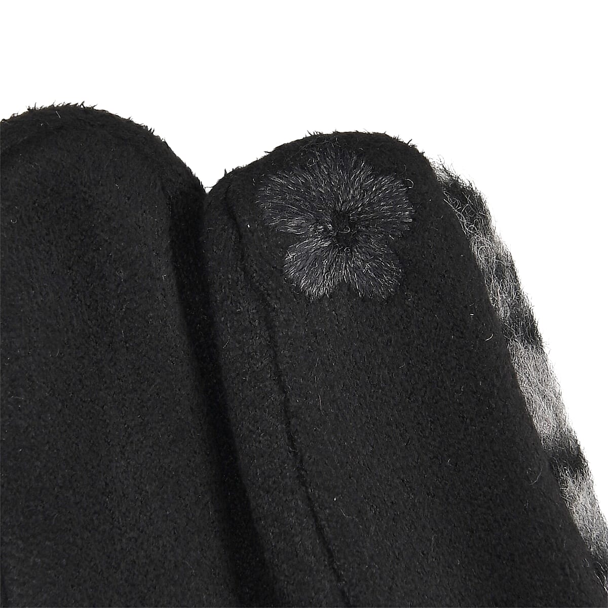 Tamsy Set of 2 Pairs Grey Zebra Printed Gloves with Touch Screen Function image number 6