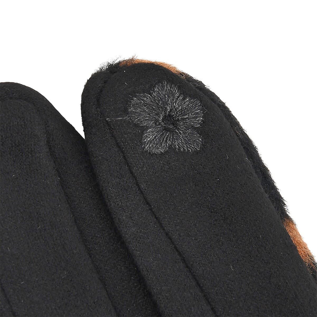 Tamsy Set of 2 Pairs Brown Leopard Printed Gloves with Touch Screen Function image number 5