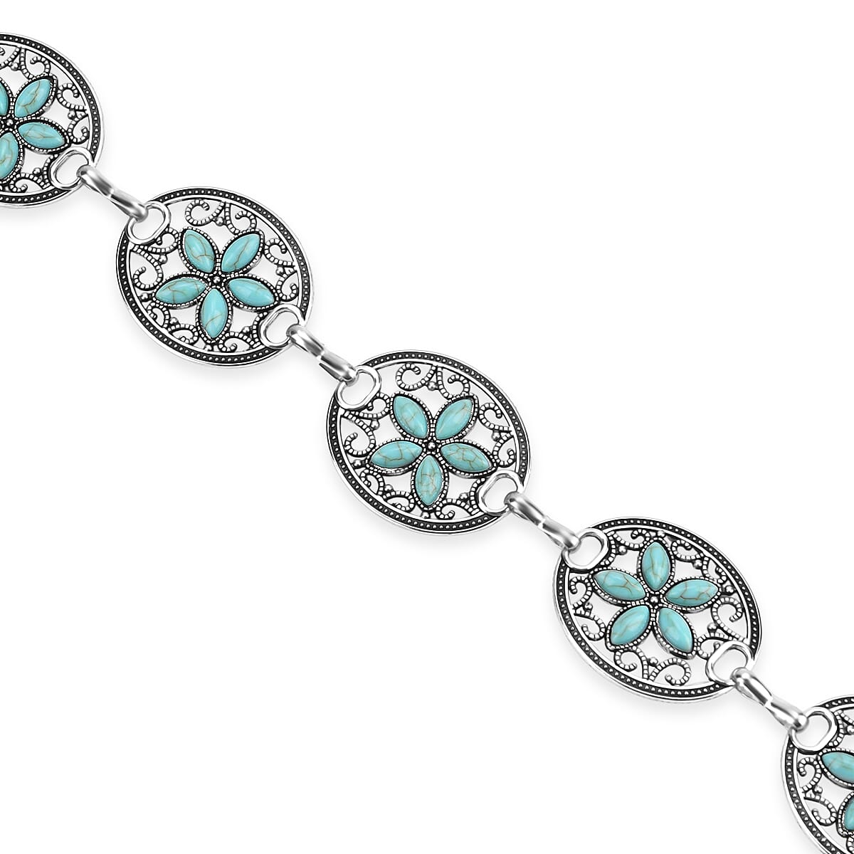 Tamsy Silvertone National Design Concho Belt image number 1