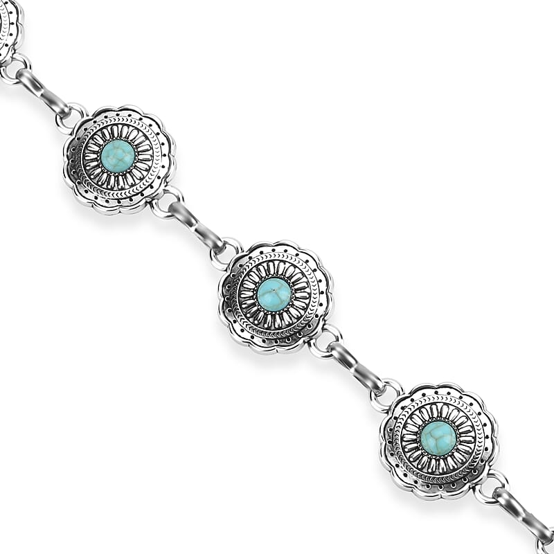 La Marey Silvertone Small Bohemian Design Concho Belt