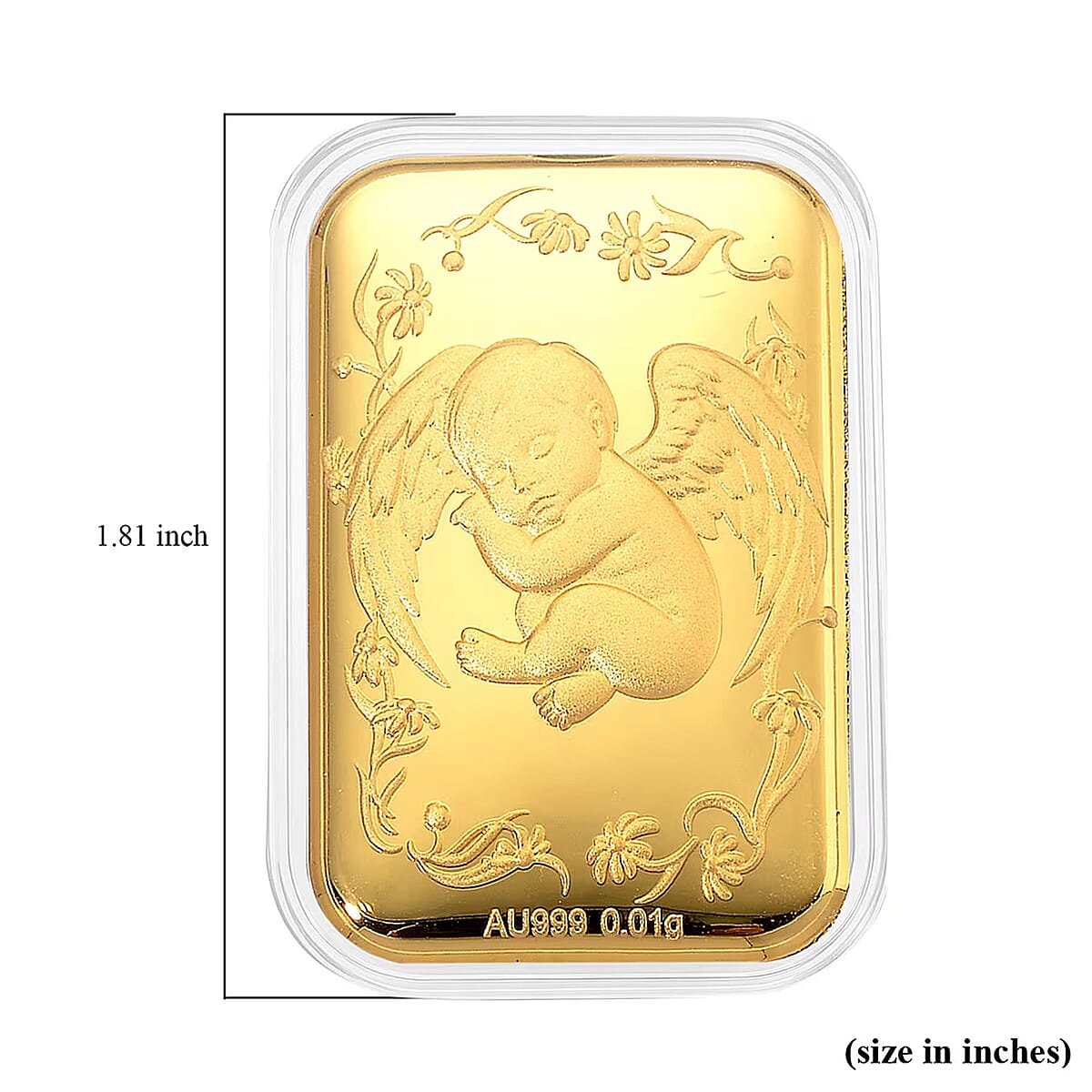 24K Yellow Gold Angel Dreams Embossed Sheet 10mg image number 5