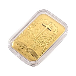 Doorbuster 24K Golden Faith Line Bible and Cross Embossed Sheet 10mg