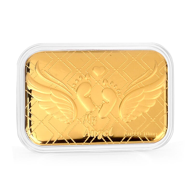 Baby Foot Angel Wings 24k Gold Embossed Sheet 10mg