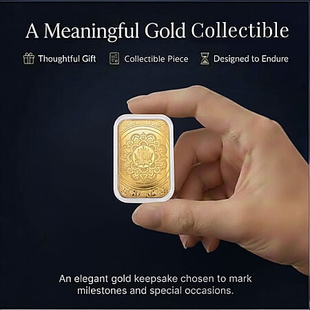 24K Yellow Gold Lotus Mandala Art Embossed Sheet 10mg - Product card gallery slide 4 (10178218819897)
