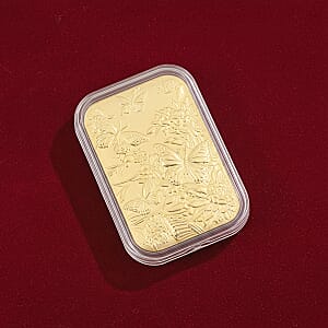 Doorbuster 24K  Gold Butterfly Family with Rose Embossed Sheet 10mg (Del. in 10-12 Days)