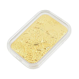 Doorbuster 24K  Gold Butterfly Family with Rose Embossed Sheet 10mg (Del. in 10-12 Days)