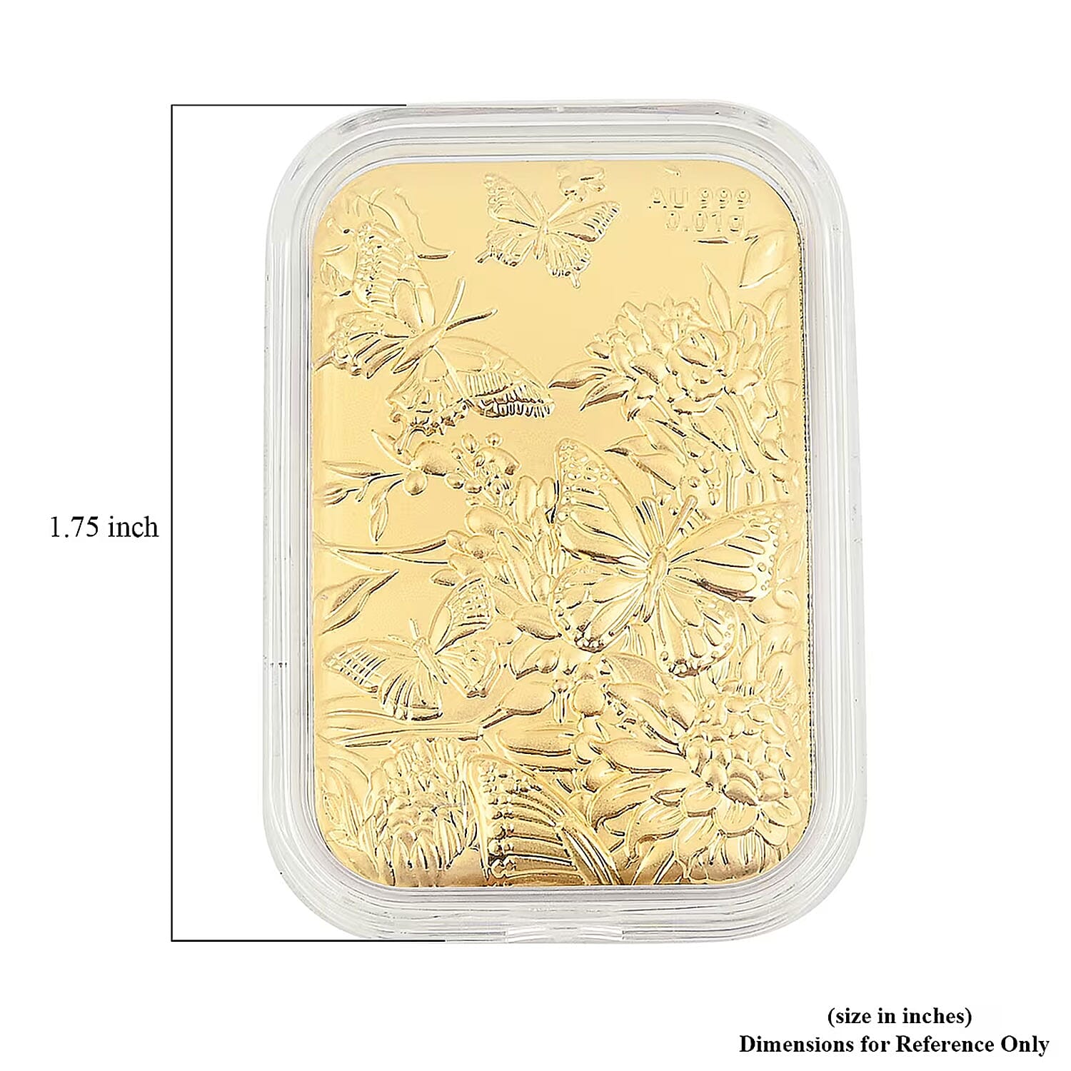  24K  Gold Butterfly Family with Rose Embossed Sheet 10mg (Del. in 10-12 Days)