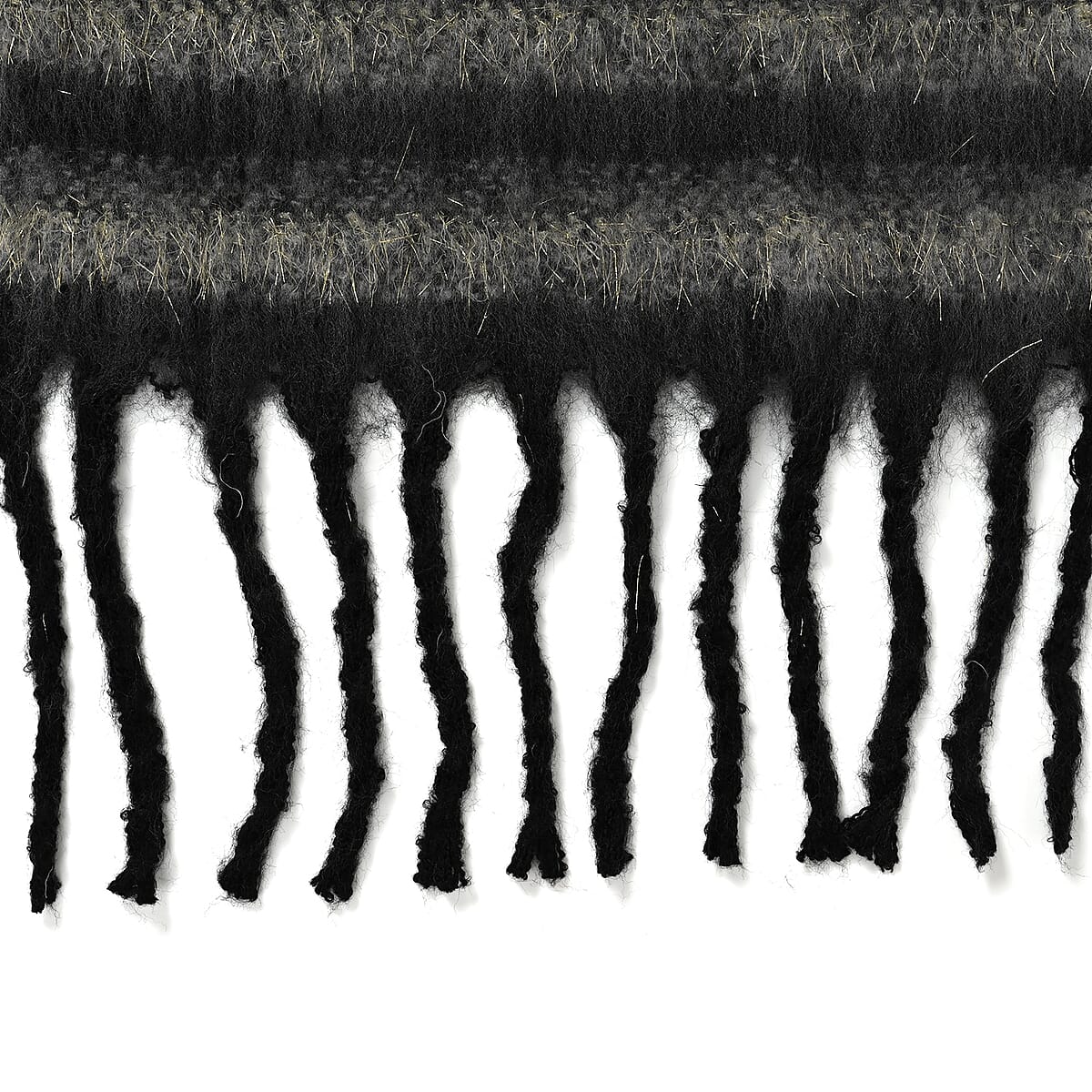 Tamsy Black Scarf with Crystal Embellishment (15.7"×82.67") image number 3