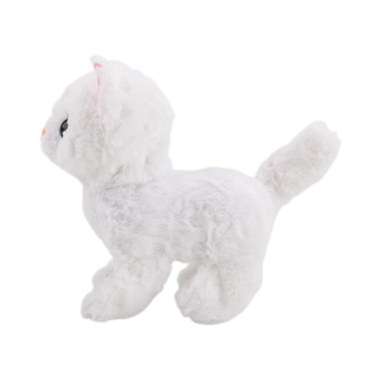 Livmore White Walking Plush Cat Toy (2xAA Battery Not Included) image number 2
