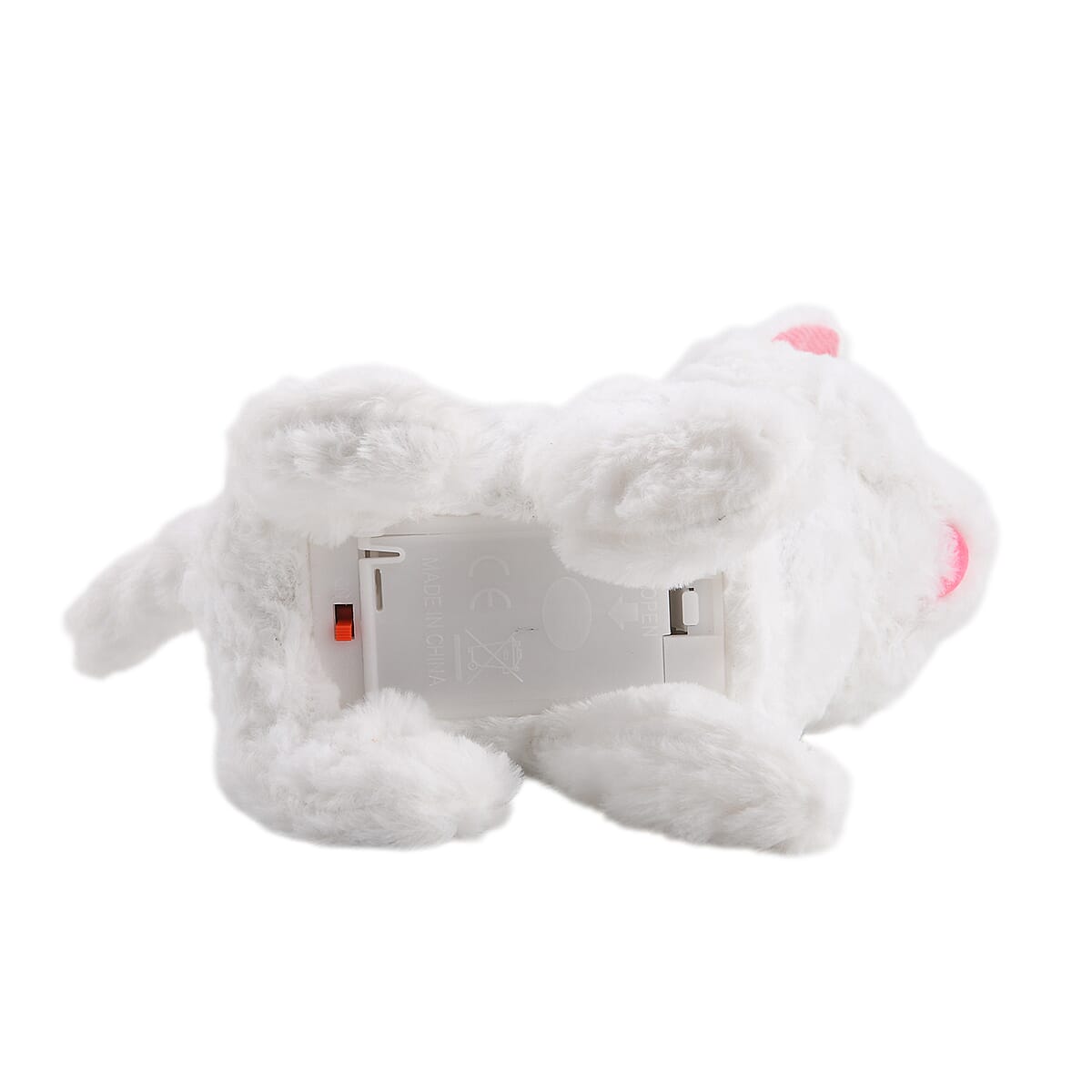Livmore White Walking Plush Cat Toy (2xAA Battery Not Included) image number 5