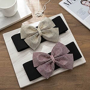 Tamsy Purple Extendable Belt with Resin Crystal