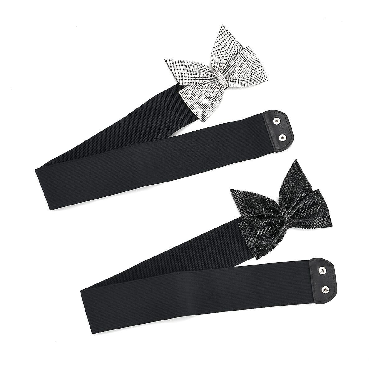 Tamsy Silver Extendable Belt with Resin Crystal image number 0