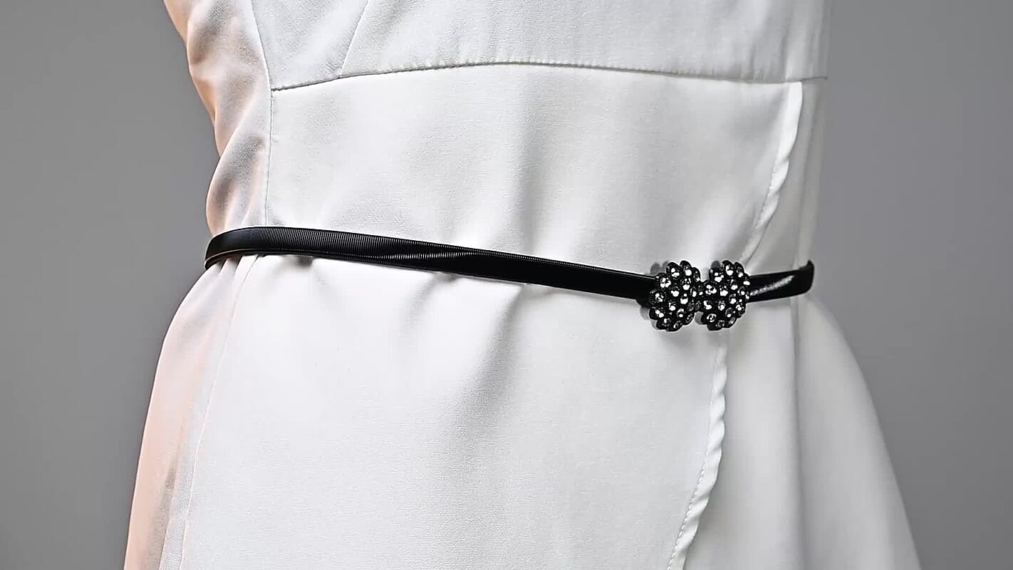 Tamsy Black Heart Set of 3 Belt (25.59")
