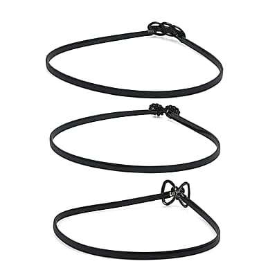 La Marey Black Heart Set of 3 Belt