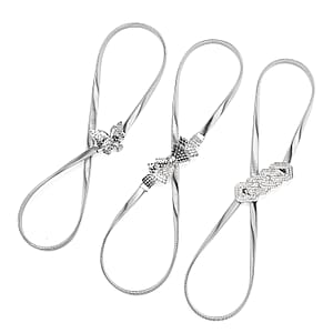 Tamsy Silver Heart Set of 3 Belt