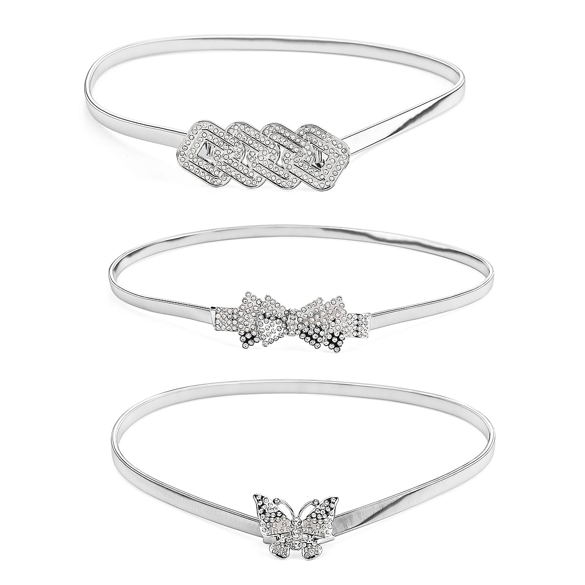 Tamsy Silver Heart Set of 3 Belt image number 2