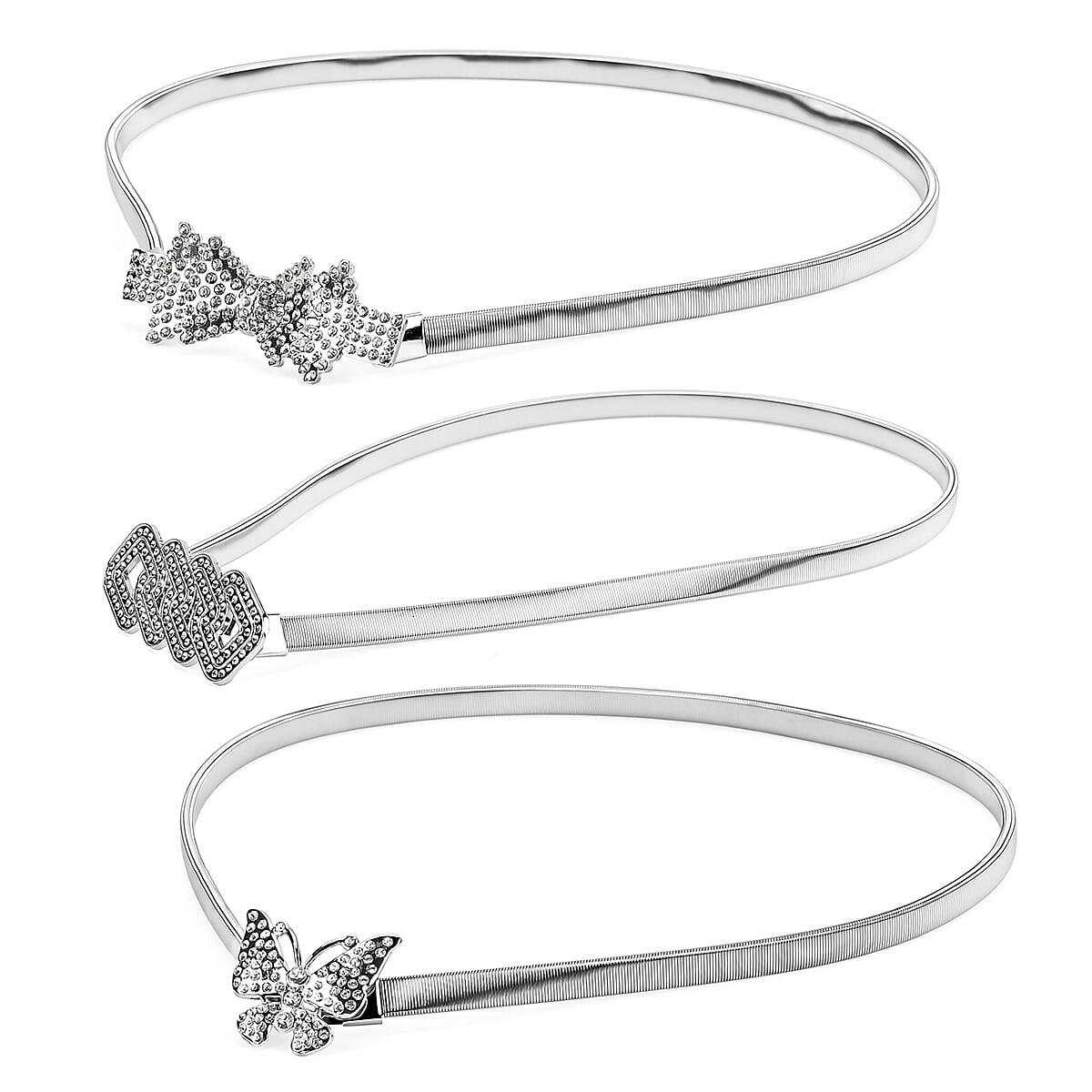 Tamsy Silver Heart Set of 3 Belt image number 3