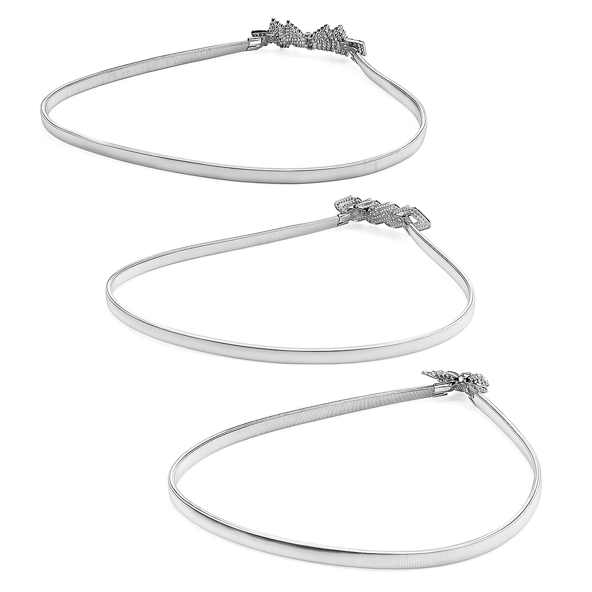 Tamsy Silver Heart Set of 3 Belt image number 4