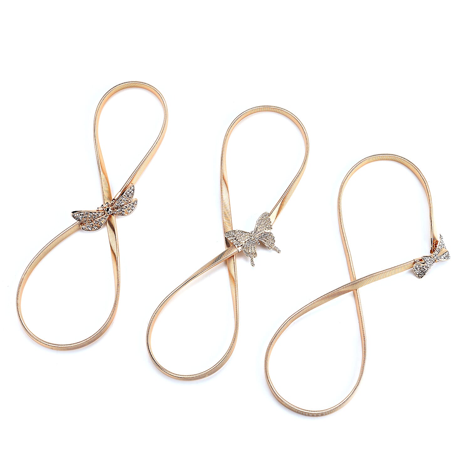 La Marey Golden Heart Set of 3 Belt