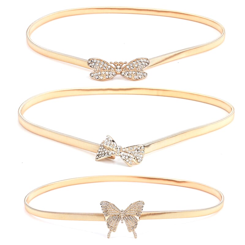 La Marey Golden Heart Set of 3 Belt