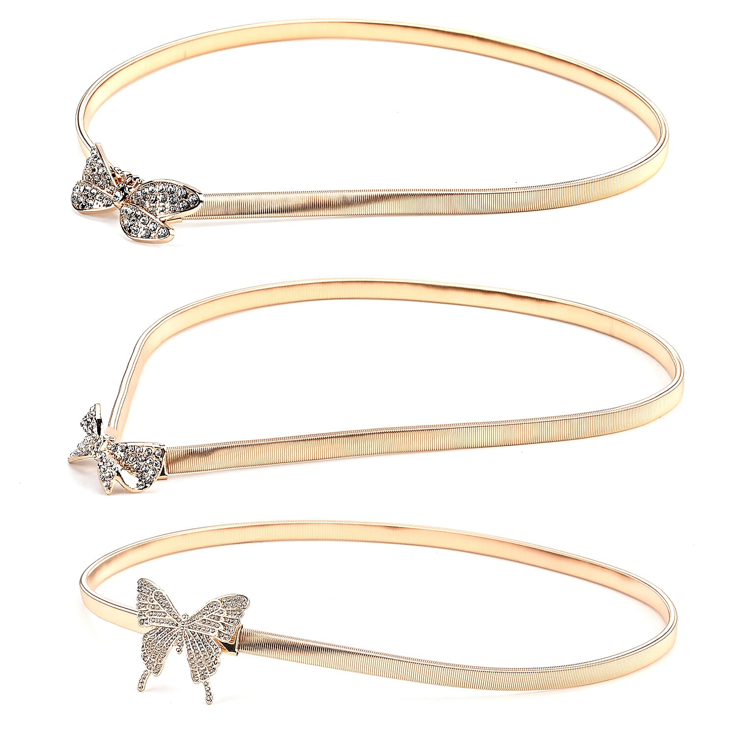La Marey Golden Heart Set of 3 Belt