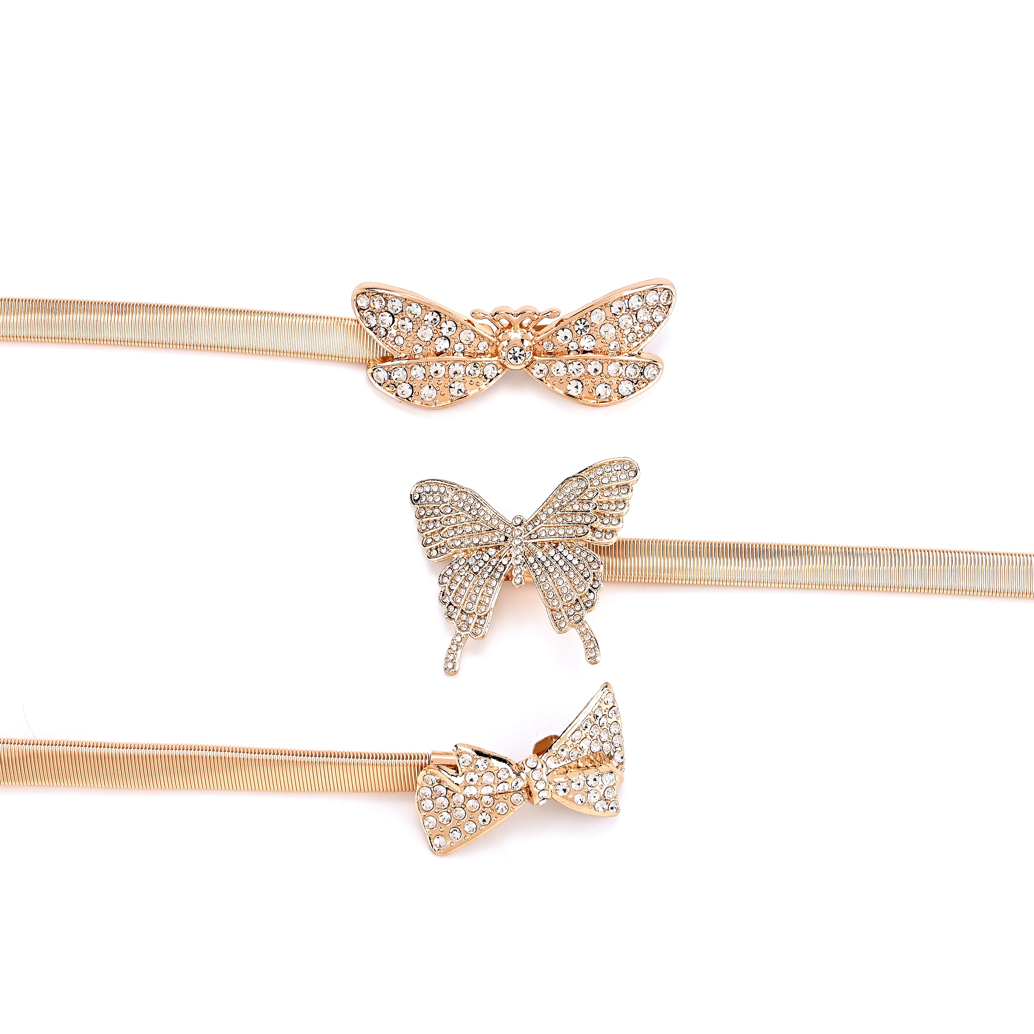 La Marey Golden Heart Set of 3 Belt