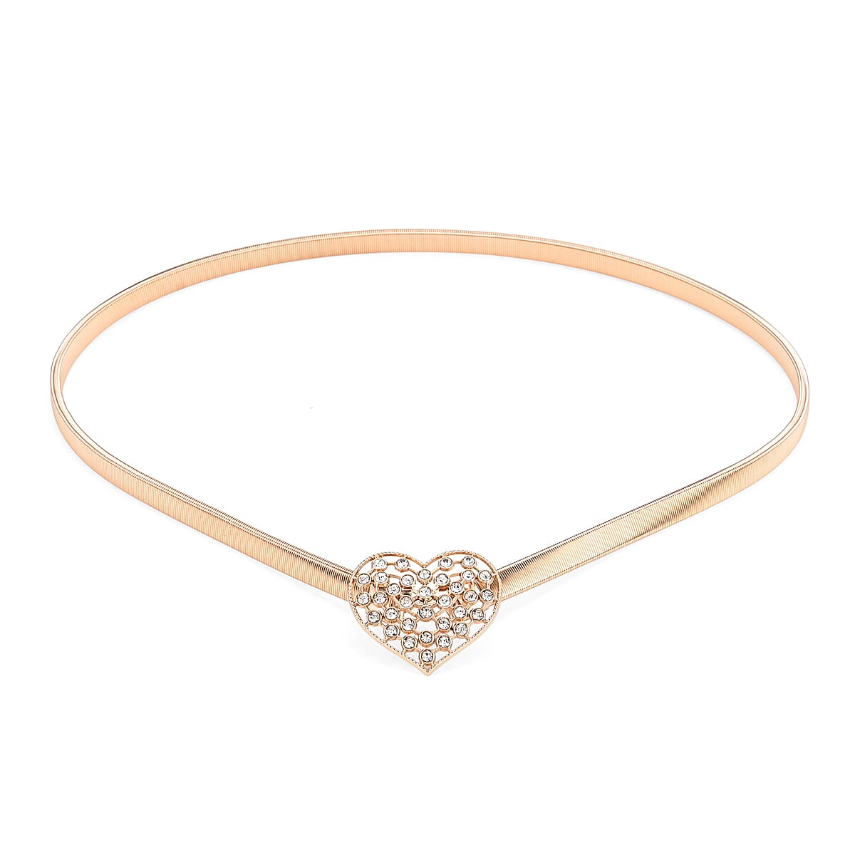 Tamsy Set of 2 Heart Shape Charm Belt - Gold image number 3